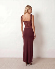 Faye Lace Spaghetti Strap Maxi Dress