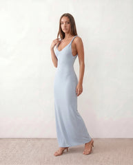 Liora Ribbed Spaghetti Strap Maxi Dress