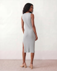 Raina Ribbed Fitted Midi Dress