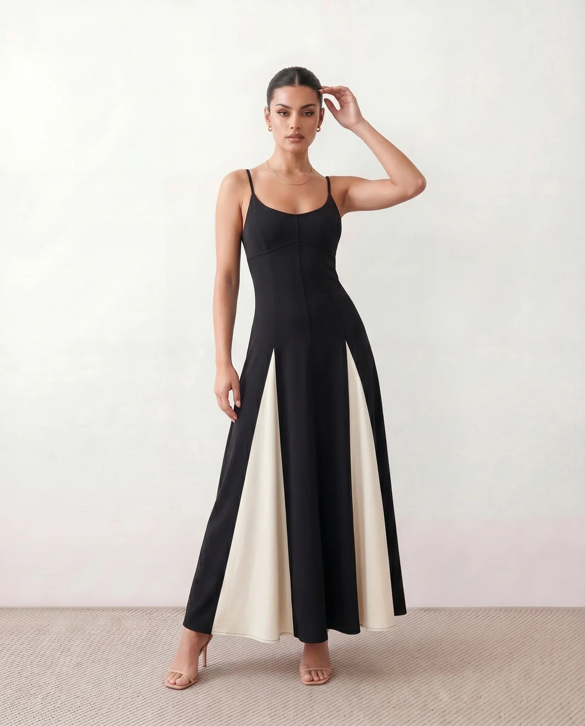 Josie Spaghetti Strap Low Back Maxi Dress