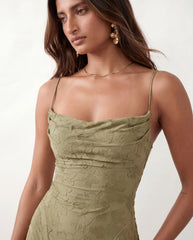 Dahlia Mermaid Spaghetti Strap Maxi Dress