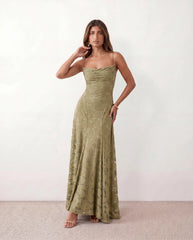 Dahlia Mermaid Spaghetti Strap Maxi Dress