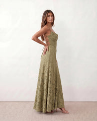 Dahlia Mermaid Spaghetti Strap Maxi Dress