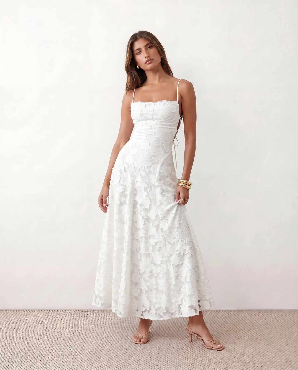 Dahlia Mermaid Spaghetti Strap Maxi Dress