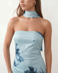 Diana Satin Strapless Maxi Dress