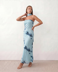 Diana Satin Strapless Maxi Dress