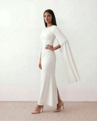 Kamila Mermaid Lace-Up Maxi Dress