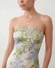 Madelyn Strapless Floral Maxi Dress