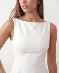 Beata Low Back Cutout Mini Dress