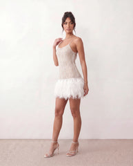 Mariela Sequined Spaghetti Strap Mini Dress