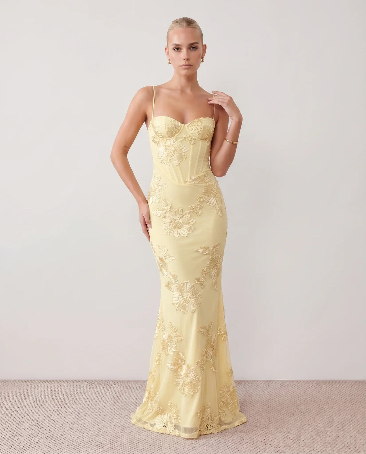 Ionela Mermaid Spaghetti Strap Maxi Dress