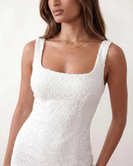 Elodie Sequined Low Back Mini Dress
