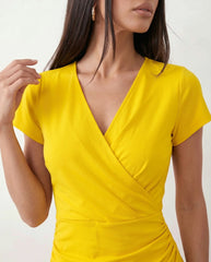Eugenia Draped Midi Dress