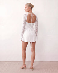 Joaquina Lace Sweetheart Mini Dress