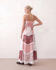 Germana Spaghetti Strap Low Back Maxi Dress