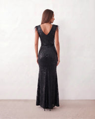 Silvana Sequined Mermaid Maxi Dress