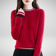 Amalia - Classic Elegant Red Sweater