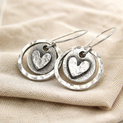 Bohemian Retro Heart Earrings
