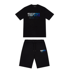 Trapstar Chenille Decoded Short Set Black Ice Flavours 2.0