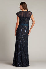 Alma Ribbon Soutache Illusion Gown