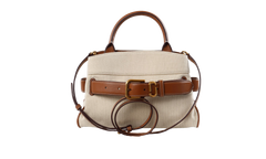 The Small Satchel Canvas Bag Beige / Argan Oil 2P6HSC003H02 257