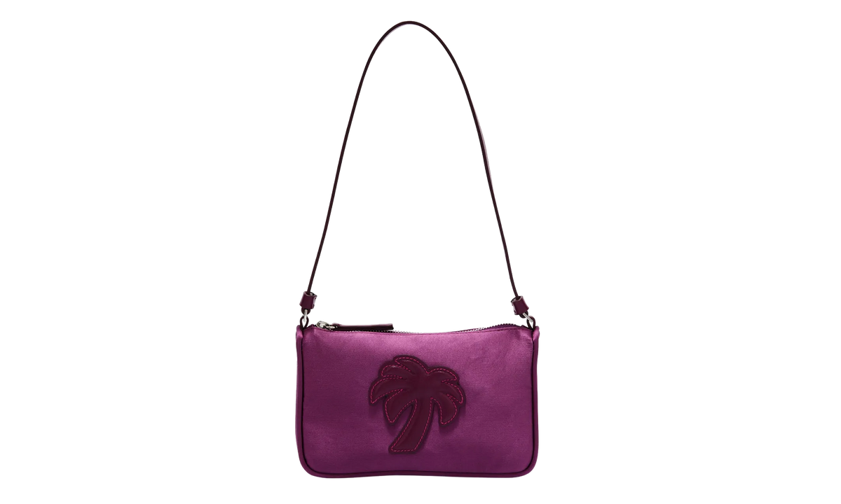Satin Palm Shoulder Bag Violet PWNN014F23FAB0013535