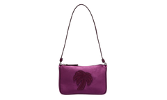 Satin Palm Shoulder Bag Violet PWNN014F23FAB0013535