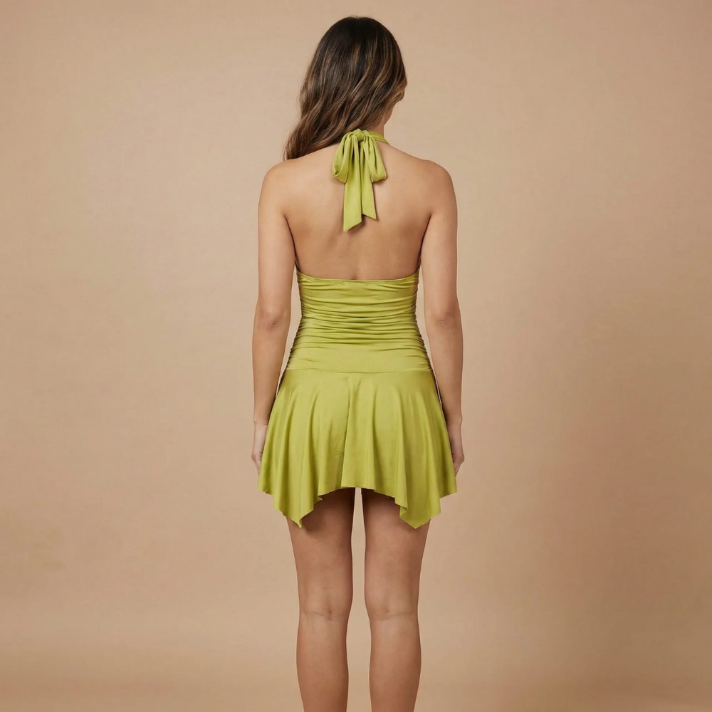 Aurora Ruched Mini Dress