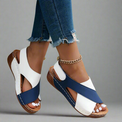Alwine | Artisan Crafted Wedge Sandals in High-Quality Materials