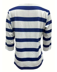 ANNALENA THE ELEGANT STRIPED BLOUSE