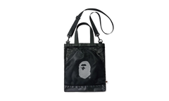 A Bathing Ape 'Ape Head' Mesh Bag Black RA 1002