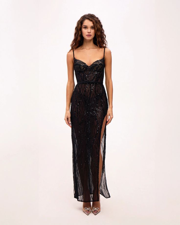 Black maxi dress - Summer wedding guest dress - Prom dress - Cute outfit ideas - Milla evening gowns