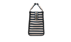 Stripe Canvas Medium Tote Bag Blue Sea Multicolor 2S6HTT021H02 455