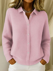 ANNA – COZY BUTTON-FRONT KNIT SWEATER