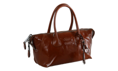 Palissandro Glossy Leather Handbag Brown 5BA338 2A44 F0BW5