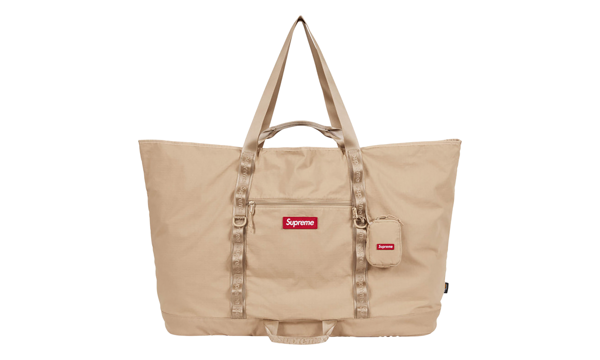 X-Large Tote Bag + Utility Pouch SS26 - Tan SU27287