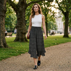 Ana - Women's Flowy High Waist Wide-Leg Pants