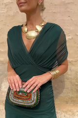 ANA | ELEGANT MAXI PLEAT DRESS