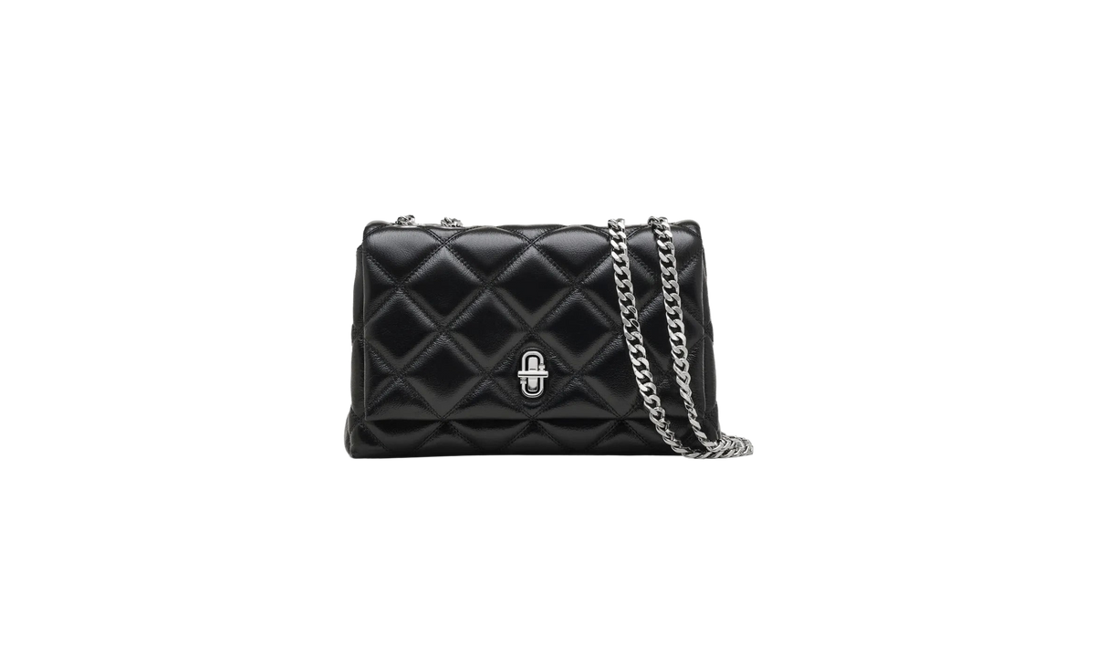 Slim Dual Chain Shoulder Bag Black 2S6HSH023H01 001