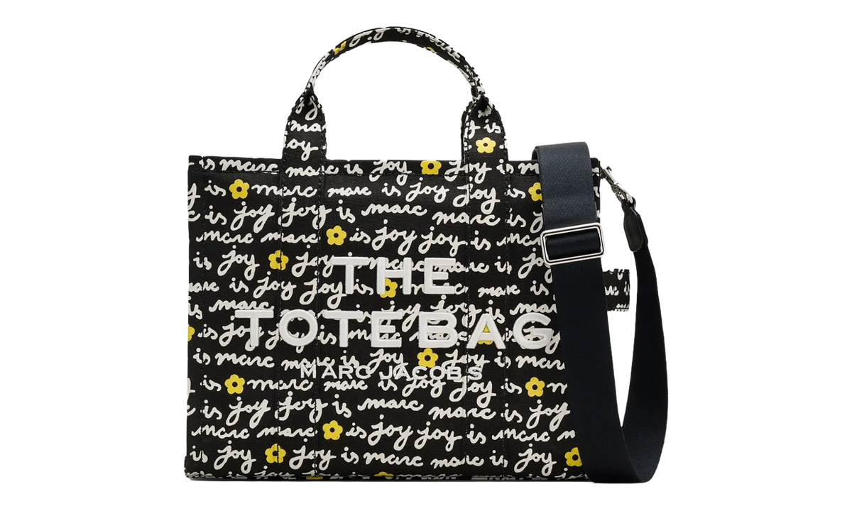 The Medium Tote Marc Is Joy Canvas Tote Bag 002 BLACK MULT 2F5HTT002H02-002