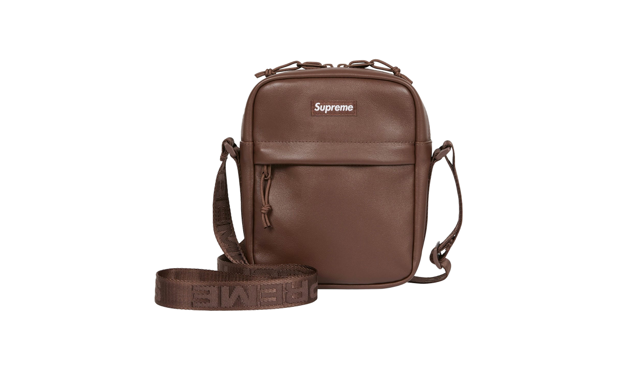 Leather Shoulder Bag FW24 - Brown SU26082