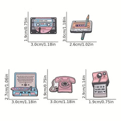 Retro vintage enamel pin