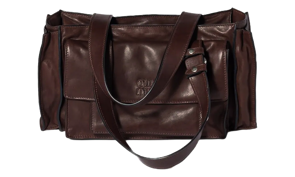 Utilitaire Nappa Leather Shopping Bag Sienna 5BG335 2G7Q F0038