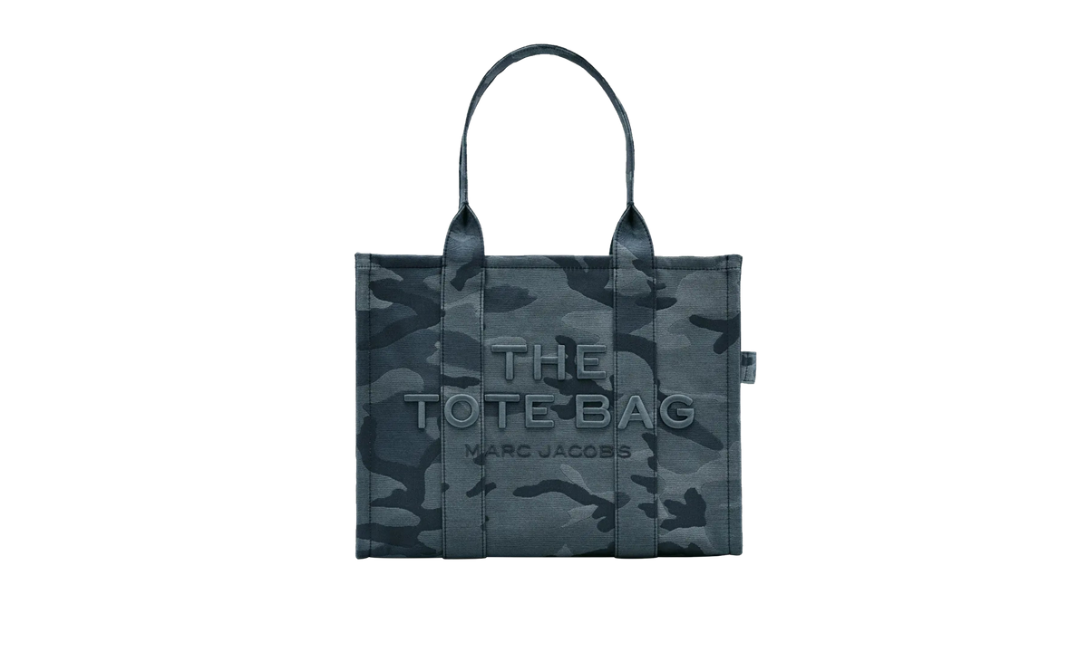 The Large Camo Jacquard Tote Bag Blue Multicolor 2S4HTT080H03 401
