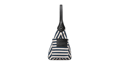 Stripe Canvas Belted Sack Bag Blue Sea Multicolor 2S6HSH025H02 455