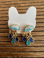 Rain Cloud Earrings