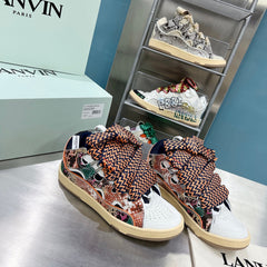 Lanvin Curb Python Orange
