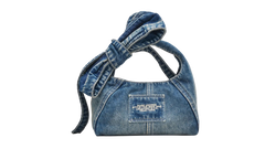 Bow Denim Mini Sack Bag Medium Wash 2P5HSC007H03 492