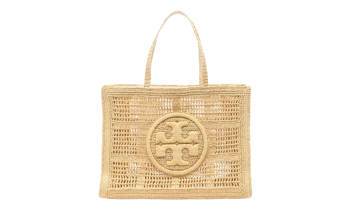 Large Ella Hand-Crocheted Tote Bag Natural 151277 254