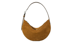 Small T Monogram Suede Balloon Bag Chicory Brown 175529 200